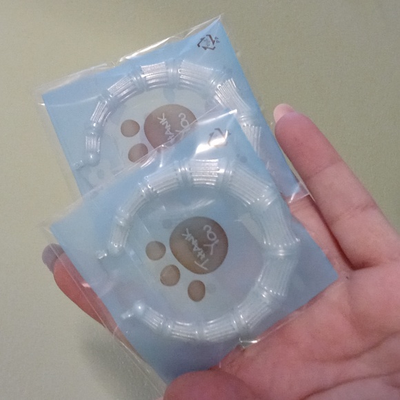 Women's 2" bamboo hoop earrings silver in color hollow in make - Picture 3 of 3